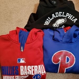 Philadelphia sports apparel.  Phillies/Eagles